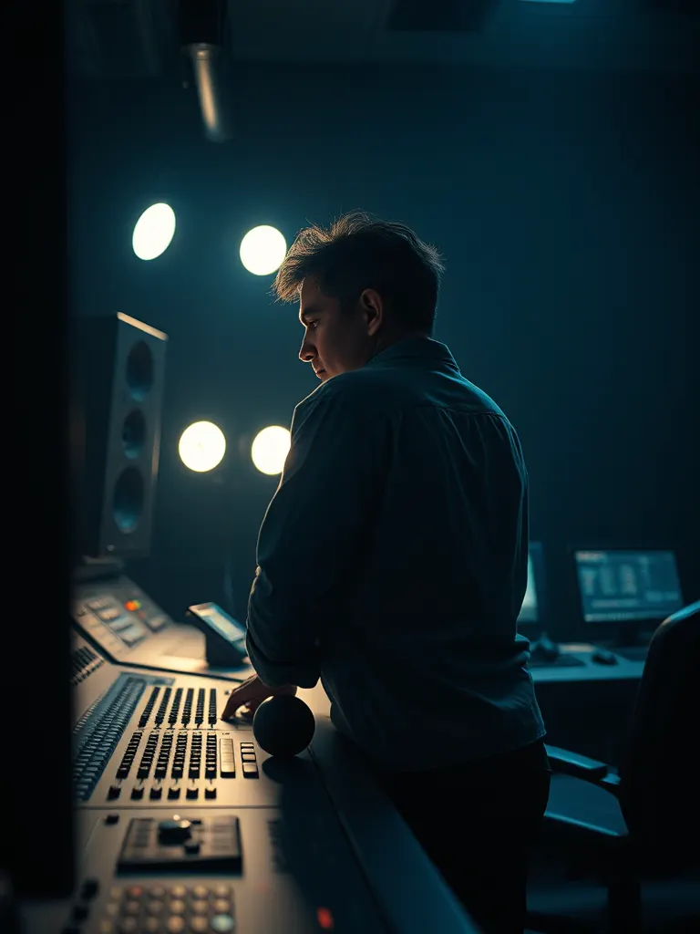 A portrait of the colourist, who grades each episode